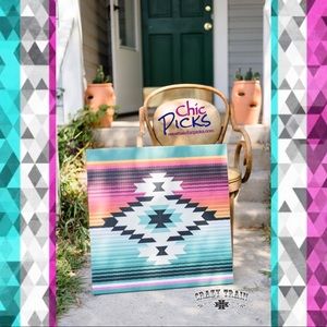 Pretty Aztec Accent Canvas from Crazy Train
